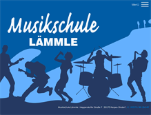 Tablet Screenshot of musikschule-laemmle.de